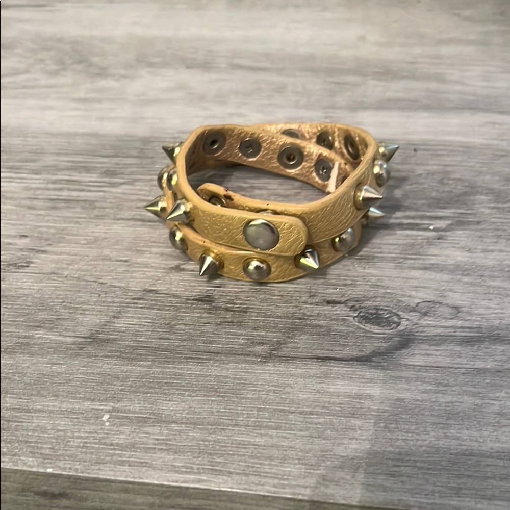 Studded Leather Bracelet
